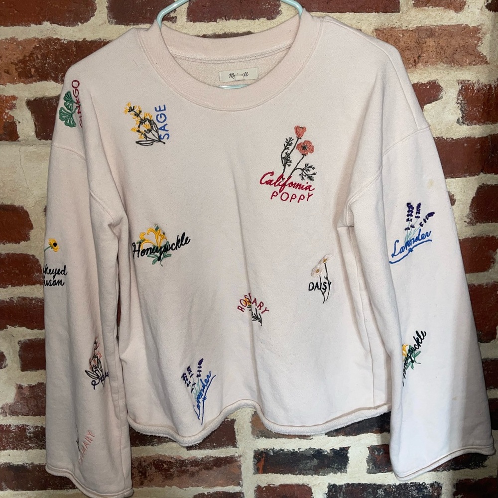Madewell Embroidered Sweatshirt
